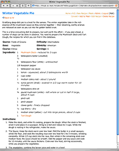 Recipe using other recipes as ingredients